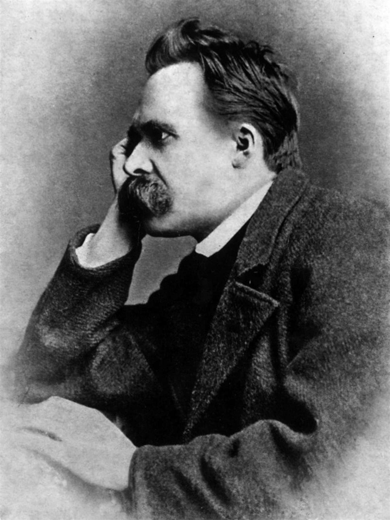 Friedrich Nietzsche in 1882, photographed by Gustav-Adolf Schultze